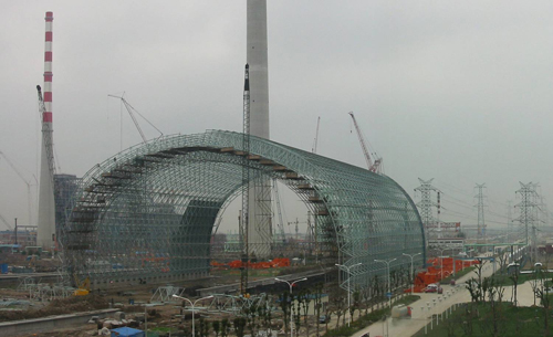 鹤岗发电厂球形网架